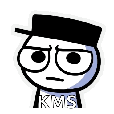 KMS Logo with Black Hat