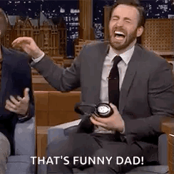 Knee Slap Laughing Chris Evans GIF