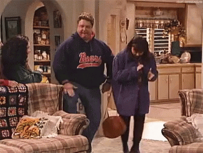 Knee Slap Roseanne GIF