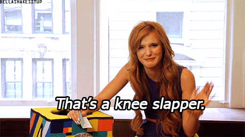 Knee Slapper Bella Thorne GIF