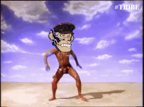 Knee Slapper Monkey Tribe Dance GIF