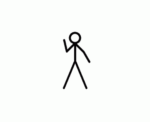 Knee Slapper Stick Figure Kick GIF