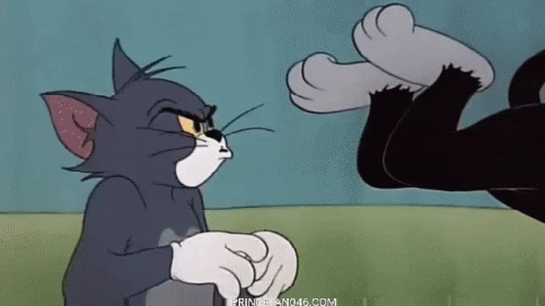 Knee Slapper Tom Cat GIF