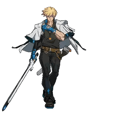 Kneeling Man Holding Sword