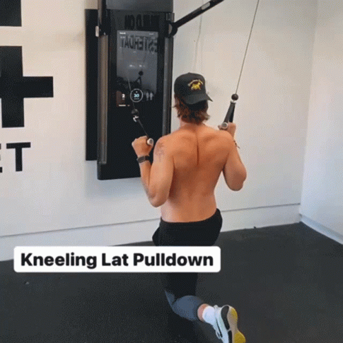 Kneeling Straight Arm Pulldown GIF