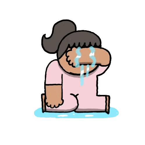 Kneeling Woman Crying