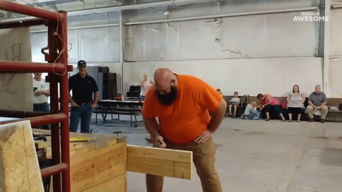 Knife Competition Chop On Wood GIF