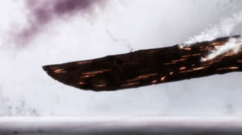 Knife Flying with Blurred Background