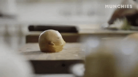 Knife Stabbing An Onion GIF