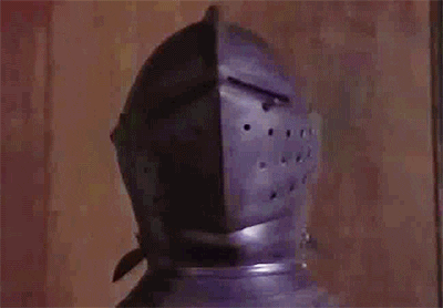 Dog In A Knight Costume GIF