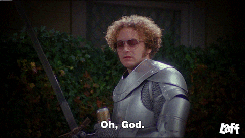 O God Drinking Knight GIF