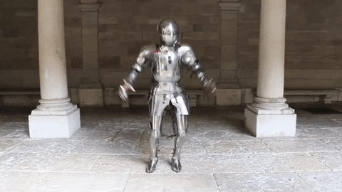 Exercising Knight GIF