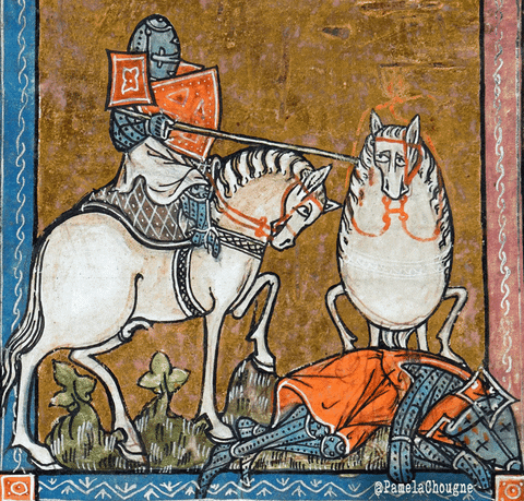 Vintage Art Knight GIF