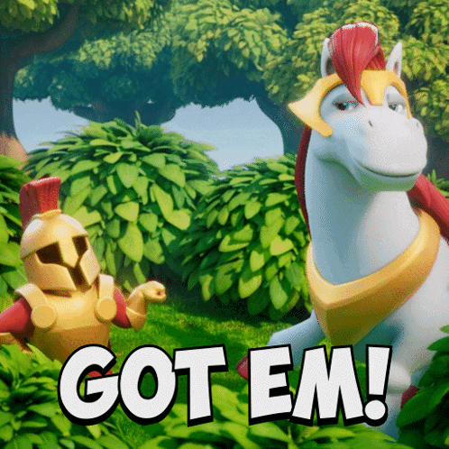 Knight And Horse Got Em GIF