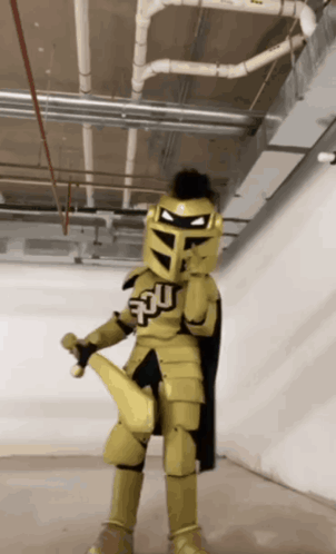 Knight Costume With Letter U