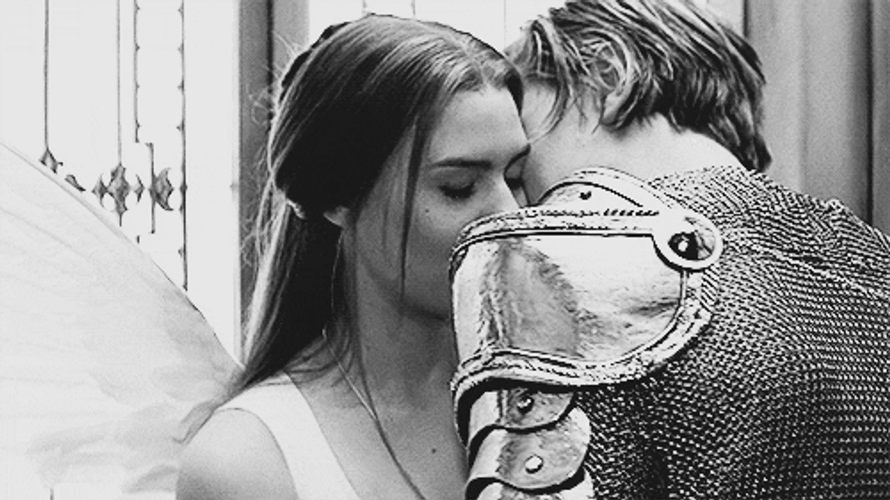 Knight Couple Hug GIF