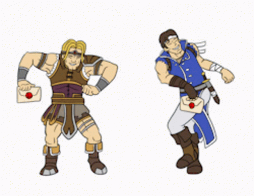 Knight Holding Sword And Shield GIF