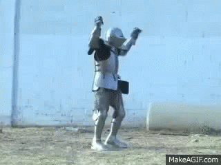 Knight In Armor Dancing GIF