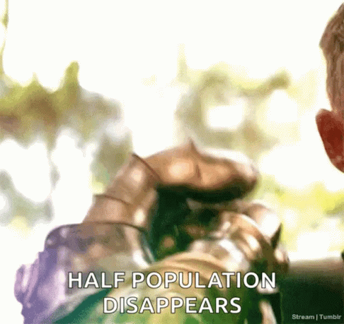 Knight in Armor Holding Sword Says Half Population Disappears