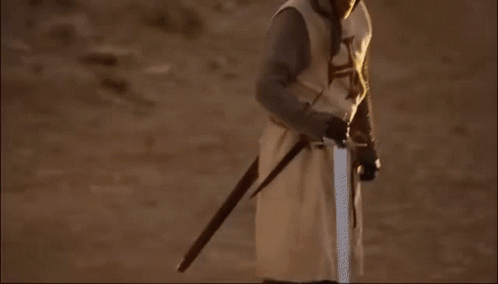Knight Kneeling with Sword