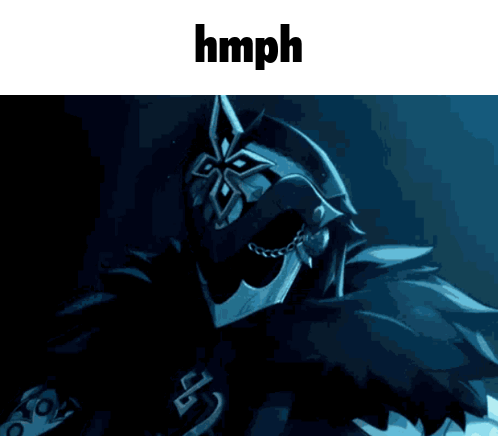 Knight Saying Hmph GIF