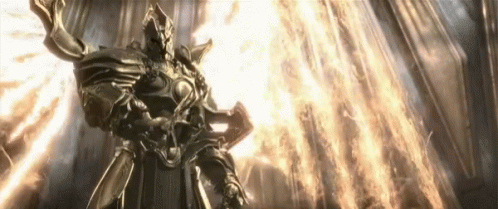 Knight Statue With Sword and Fire
