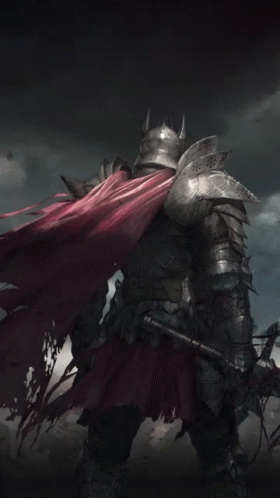 Knight with Red Cape and Bow