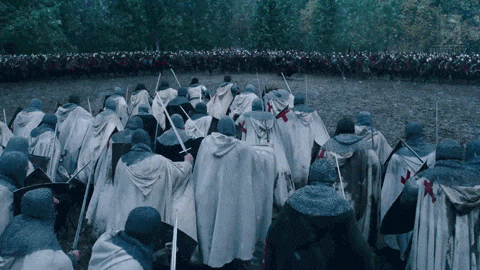 Knights Charge At Enemies GIF