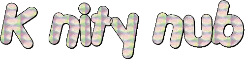 Knitty Nub Word in Plaid