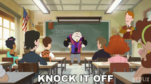 Knock It Off Glenn Dolphman GIF