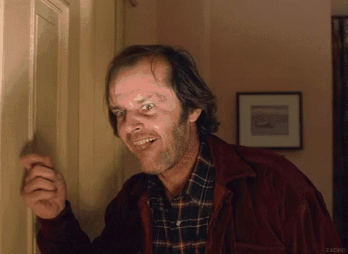 Jack Nicholson Creepy Knock Knock GIF