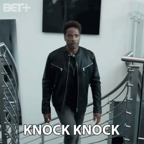 Gary Dourdan Knock Knock GIF