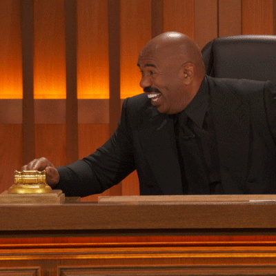 Knock Knock By Steve Harvey On The Courtroom GIF