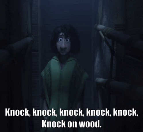 Knock On Wood Bruno Madrigal Dark Encanto GIF