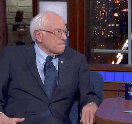 Knock On Wood Bernie Sanders GIF