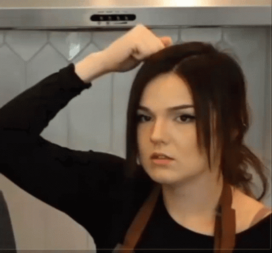 Knock On Wood Confused Head  GIF