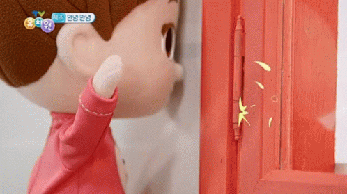 Knock On Wood Door Face The Wall GIF
