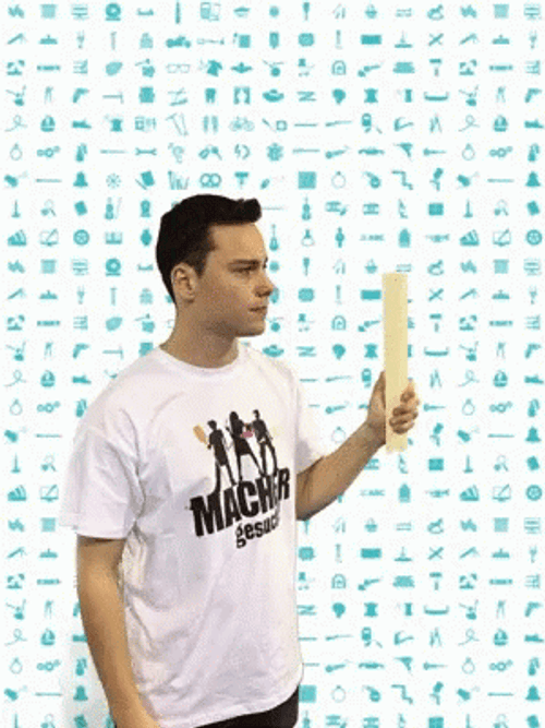 Knock On Wood Smile Thumbs Up GIF