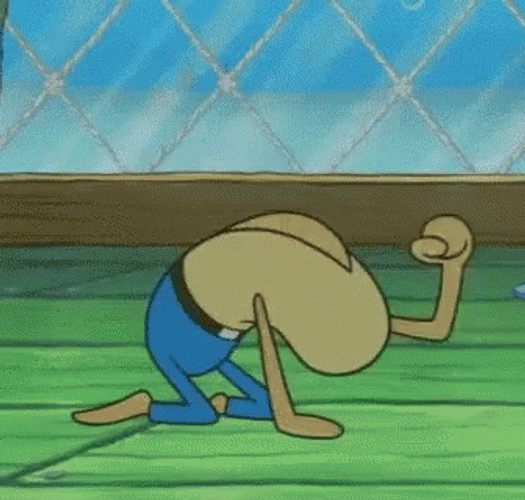 Knock On Wood Spongebob Squarepants Krusty Krab  GIF