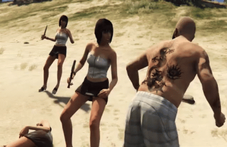 Knockout Punch GTA Video Game GIF