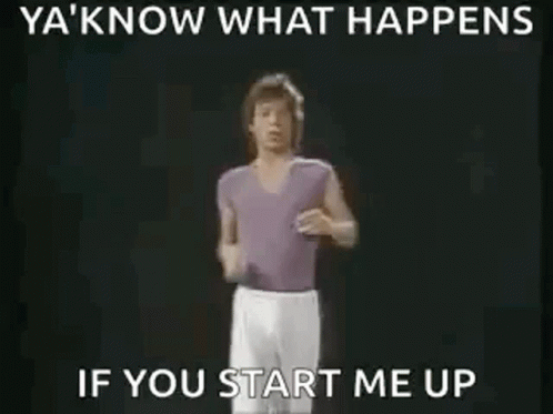 Know What Happens Mick Jagger GIF