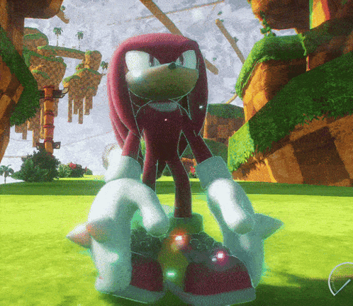 Knuckles Dancing At The Garden GIF
