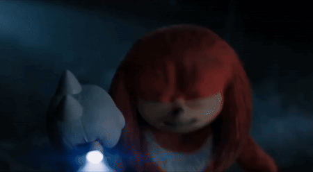 Knuckles the Echidna Holding Flashlight