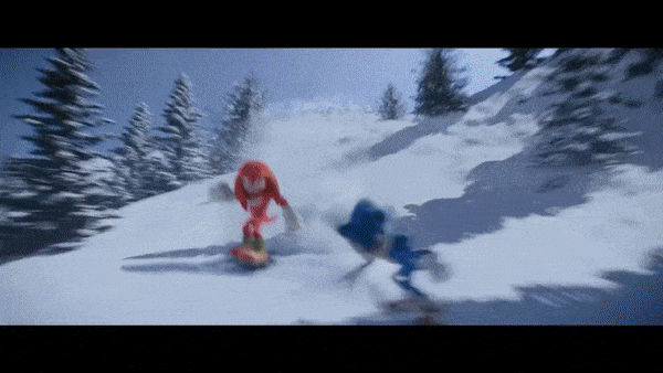 Knuckles Vs Sonic The Hedgehog 3 GIF