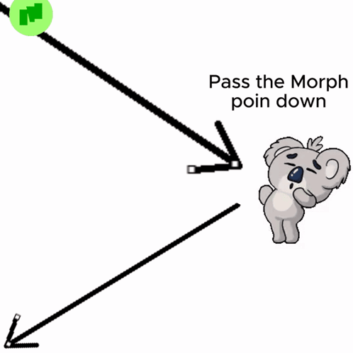 Koala Bear Saying Pass The Morph Poin Down GIF