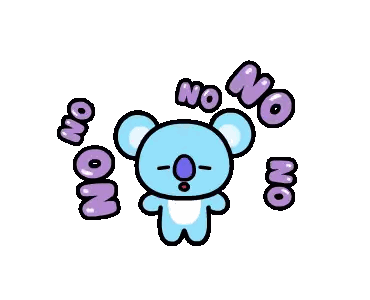 Koala Bear Surrounded by No Bubbles