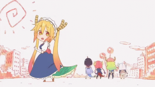 Kobayashi Dragon Maid Tohru Lucoa GIF