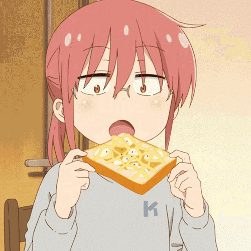 Eating Bread GIF - Eating Bread Anime - Discover & Share GIFs