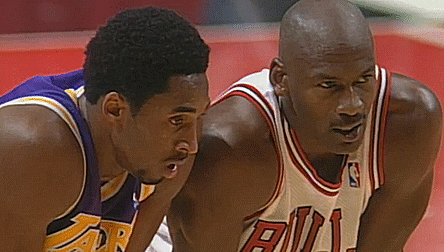 Kobe And Michael Jordan Talking GIF