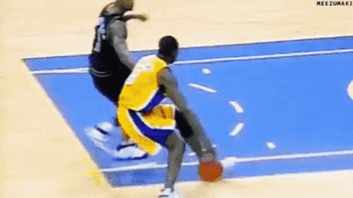 Kobe Bryant Amazing Behind The Back Dunk GIF